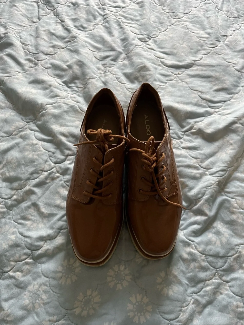 ALDO Women’s Brown Lace-Up Oxford Shoes